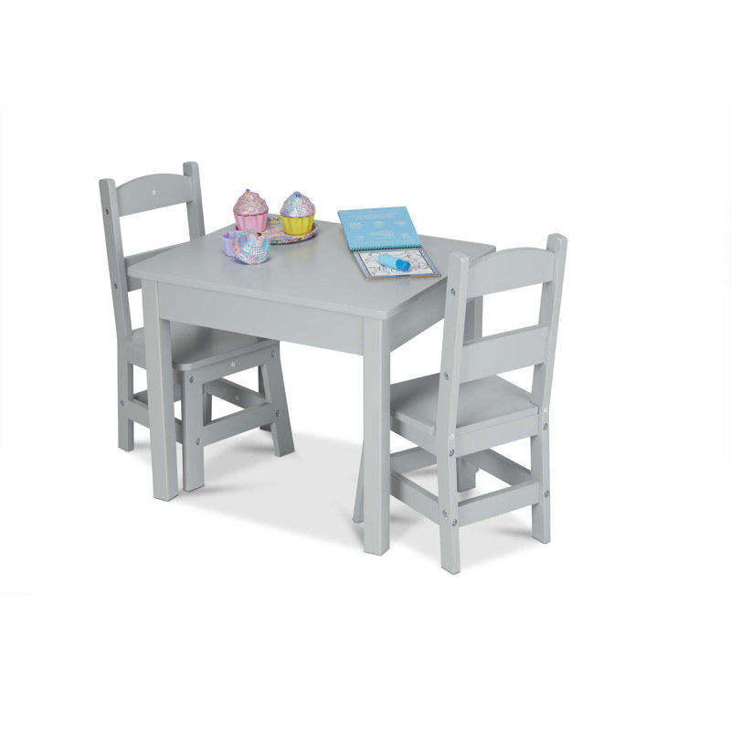 Melissa & Doug Kids 3 Piece Play Table and Chair Set Wayfair